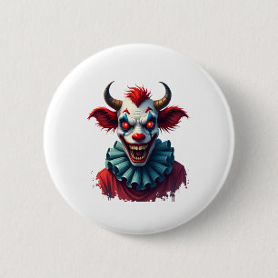 Clown Cow of Terror 6 Cm Round Badge