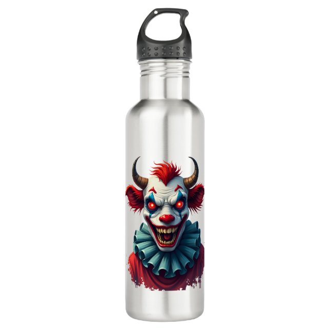 Clown Cow of Terror 710 Ml Water Bottle (Front)