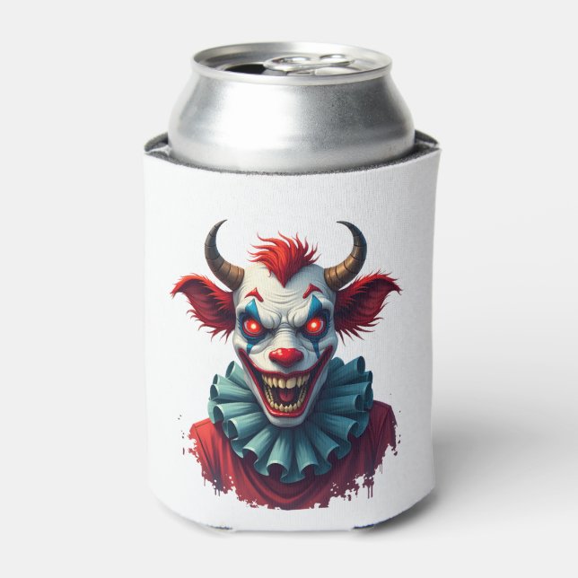 Clown Cow of Terror Can Cooler (Can Front)