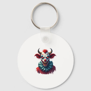 Clown Cow of Terror Key Ring