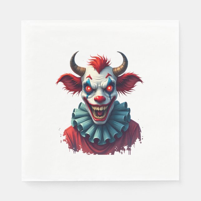 Clown Cow of Terror Napkin (Front)