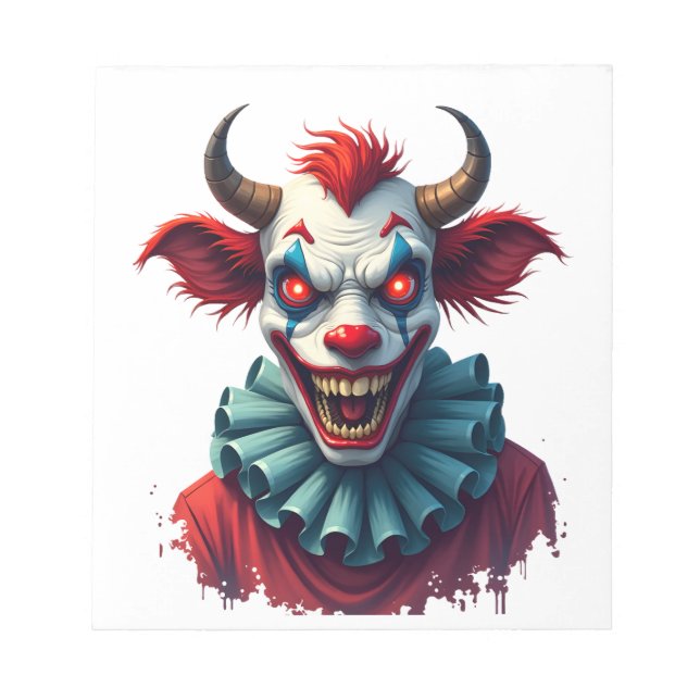 Clown Cow of Terror Notepad (Front)