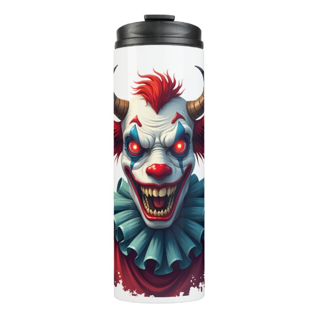 Clown Cow of Terror Thermal Tumbler (Front)