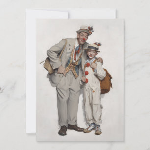 Clown Duo, Father and Son Invitation