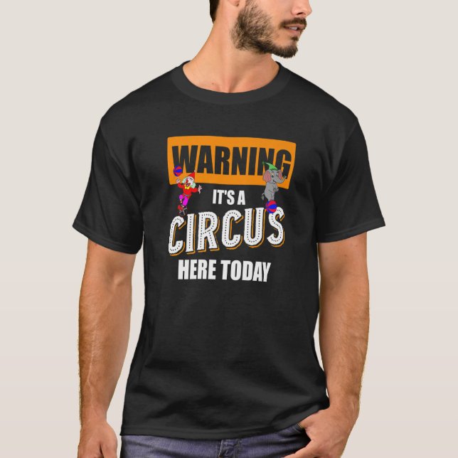Clown Elephant Carnival Costume Circus Artist  Cir T-Shirt (Front)