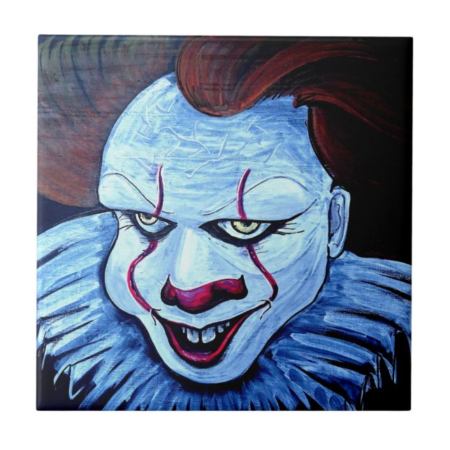 Clown:Evil Ceramic Tile (Front)