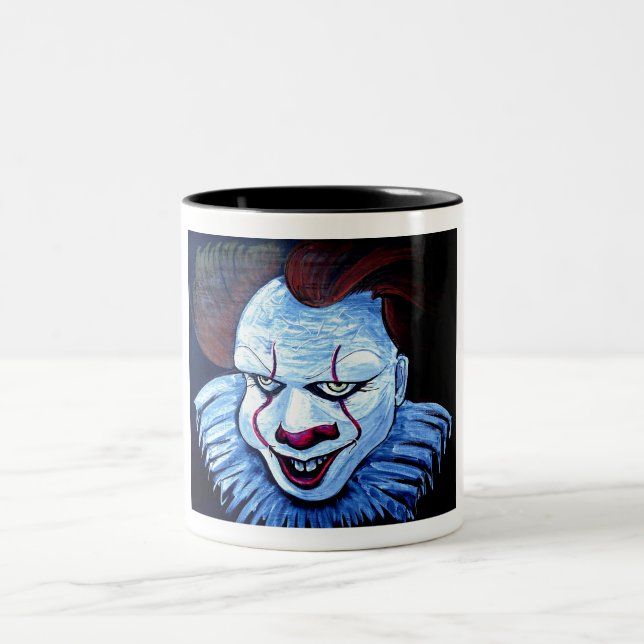 Clown:Evil Two-Tone Coffee Mug (Center)