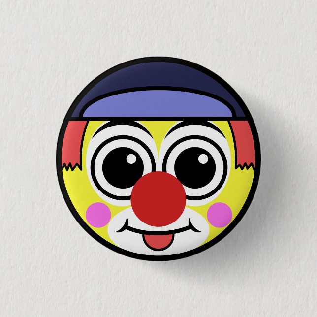 Clown Face 3 Cm Round Badge (Front)