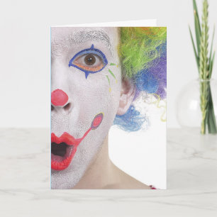 Clown Face Greeting Card