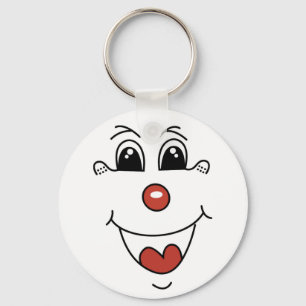 CLOWN FACE KEY RING