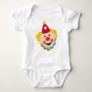 Clown Face Long Sleeve T-Shirt Baby Bodysuit