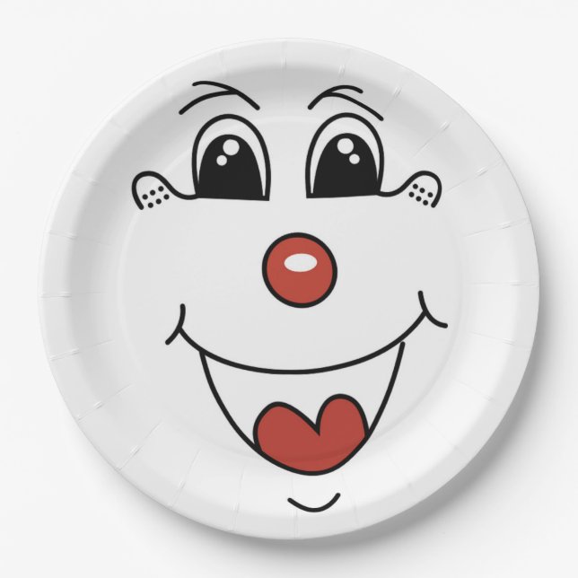 CLOWN FACE PAPER PLATE (Front)