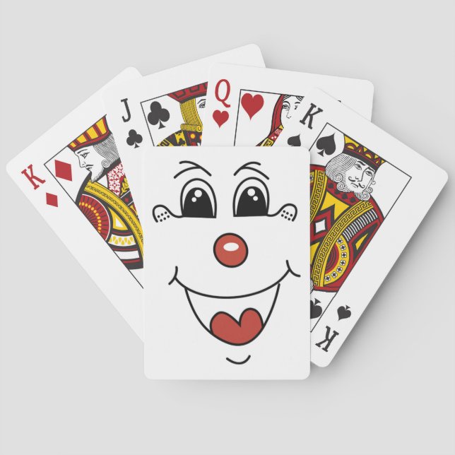 CLOWN FACE PLAYING CARDS (Back)