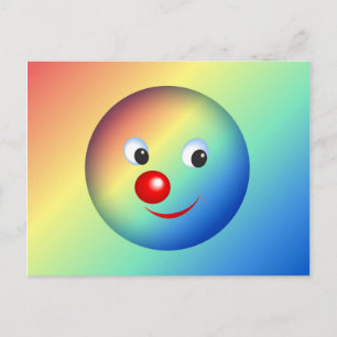 Clown Face Postcard
