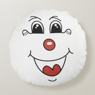 CLOWN FACE ROUND CUSHION