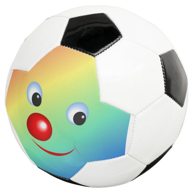 Clown Face Soccer Ball (Three Quarter)