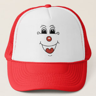 CLOWN FACE TRUCKER HAT