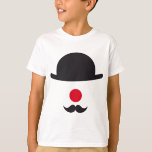 clown face with hat, red nose and moustache T-Shirt