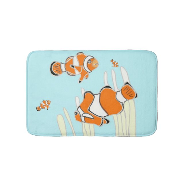 Clown Fish Bath Mat version 2 (Front)
