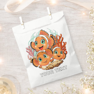 Clown fish Cartoon cute Family Underwater Favour Bag