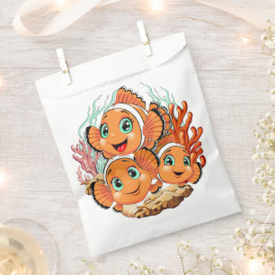 Clown fish Cartoon cute Family Underwater Favour Bag