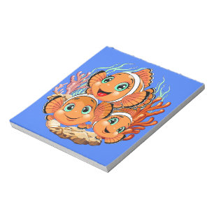 Clown fish Cartoon cute Family Underwater Notepad
