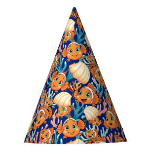 Clown fish Cartoon cute Family Underwater Party Hat