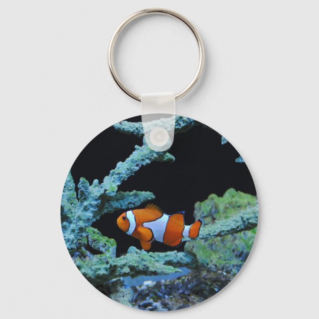 Clown Fish in Coral Key Ring (Front)