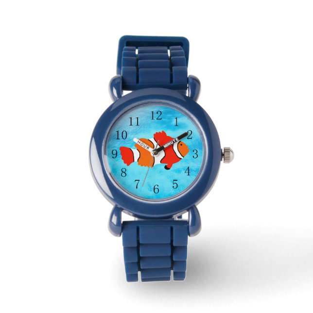 Clown Fish Learn to Tell Time Watch (Front)