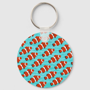 Clown fish pattern key ring