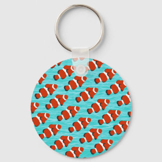 Clown fish pattern key ring