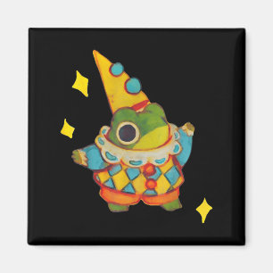 Clown Frog Meme Cute Frog Jester Whimsical Sodasy Magnet