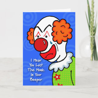 Clown Get Well Card