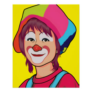 Clown Glossy Poster