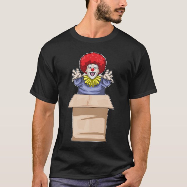Clown Halloween Box T-Shirt (Front)