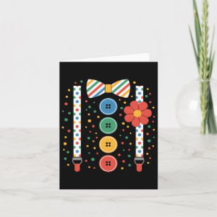 Clown Halloween Costume  Card