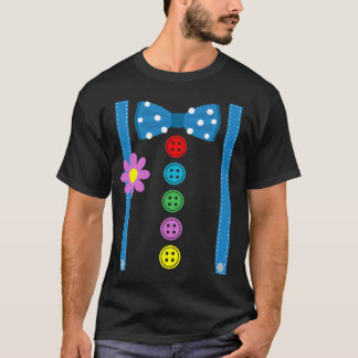 Clown Halloween Costume Funny Carnival Circus Tie T-Shirt