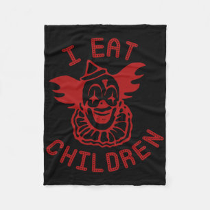 Clown I Eat Children Halloween Funny Halloween Cos Fleece Blanket