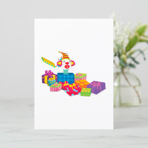 Clown In A Box Invitation