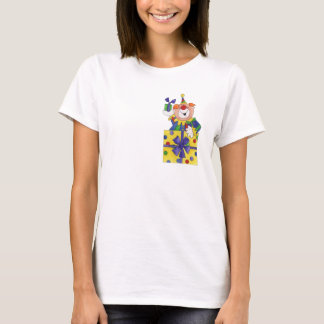 Clown in a Present T-Shirt