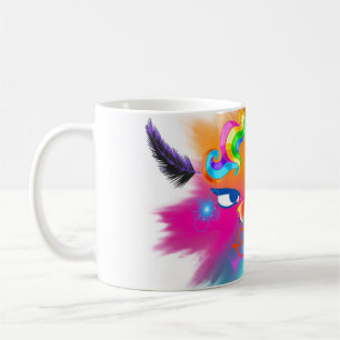 Clown in beautiful colours coffee mug