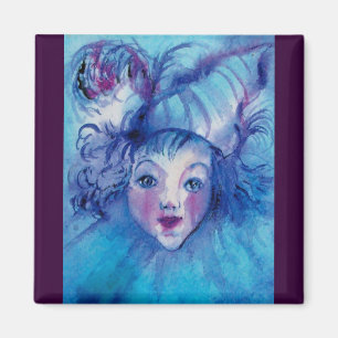 CLOWN IN BLUE MAGNET