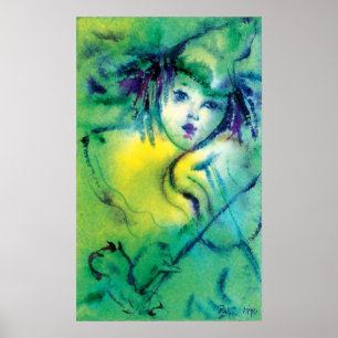 CLOWN IN GREEN POSTER