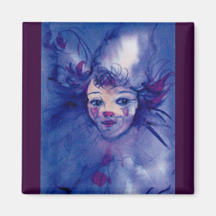 CLOWN IN PURPLE MAGNET