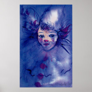 CLOWN IN PURPLE POSTER
