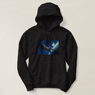 "Clown In Space" oil painting Hoodie