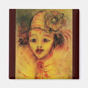 CLOWN IN YELLOW MAGNET