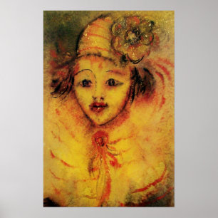 CLOWN IN YELLOW POSTER