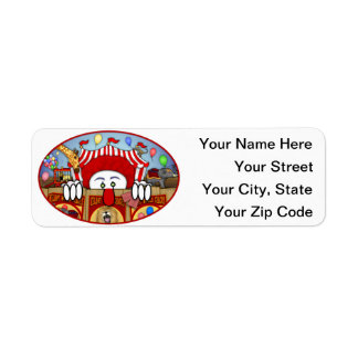 Clown Kilroy Address Label Return Address Label