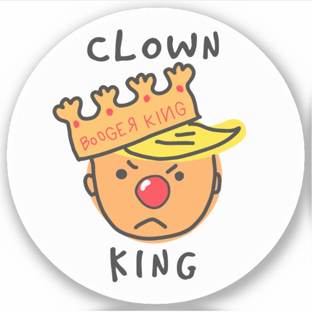 Clown King Vinyl Sticker (Front)